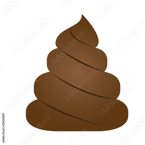 Isolated poop icon