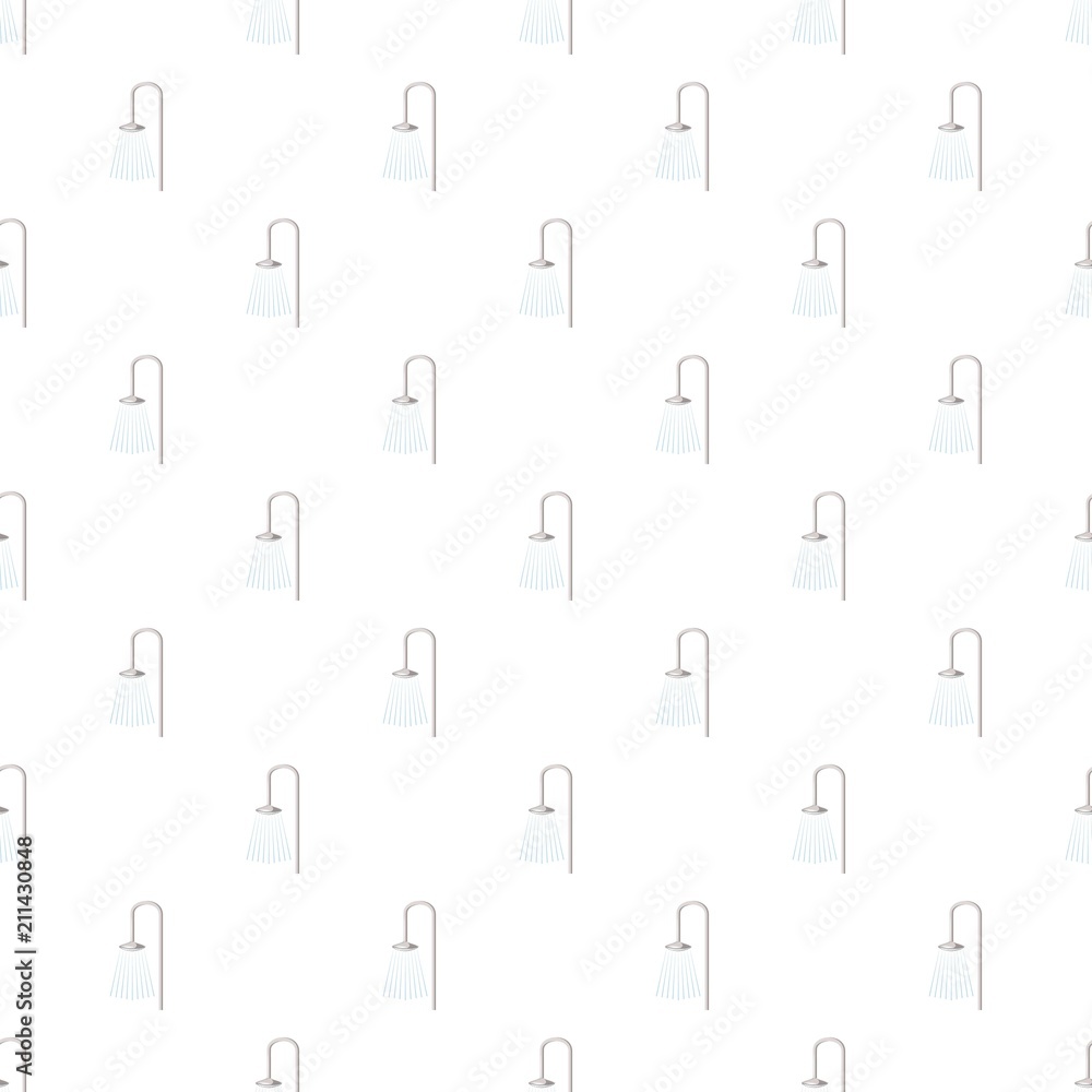 Shower pattern seamless repeat in cartoon style vector illustration Shower pattern seamless repeat in cartoon style vector illustration