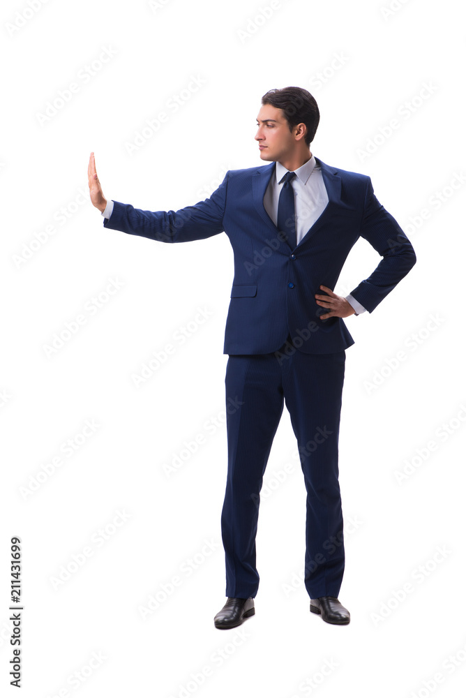 Young businessman isolated on white background Young businessman isolated on white background