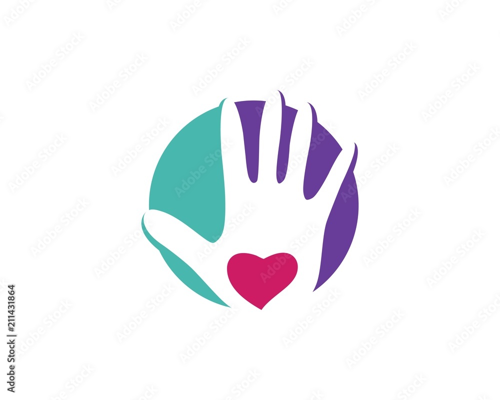 Obraz premium Hand Care Logo Template