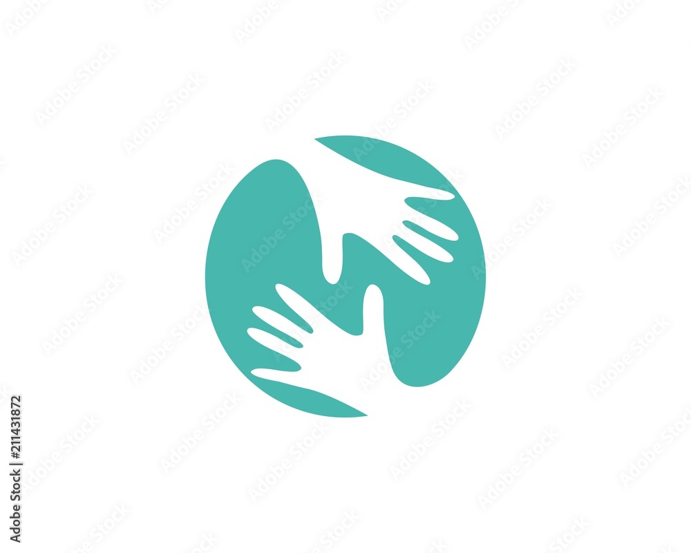 Fototapeta premium Hand Care Logo Template