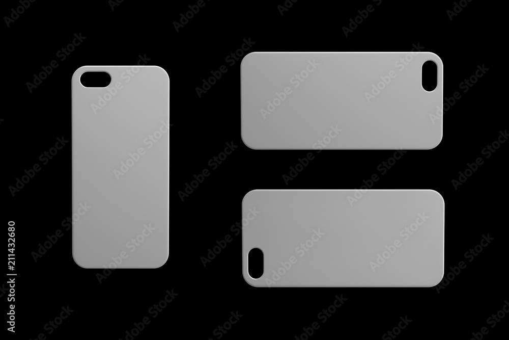 Phone case on a black background Phone case on a black background