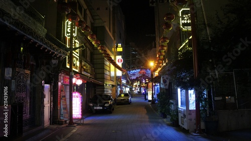 Canvas Print South Korea. Chinatown