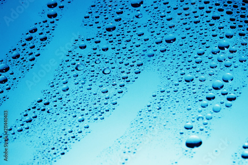 Tapeta Water droplet as background / Wate is a polar inorganic compound that is at room