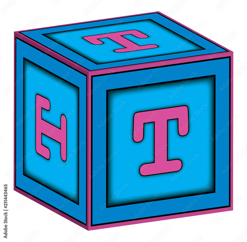Block letter top t
