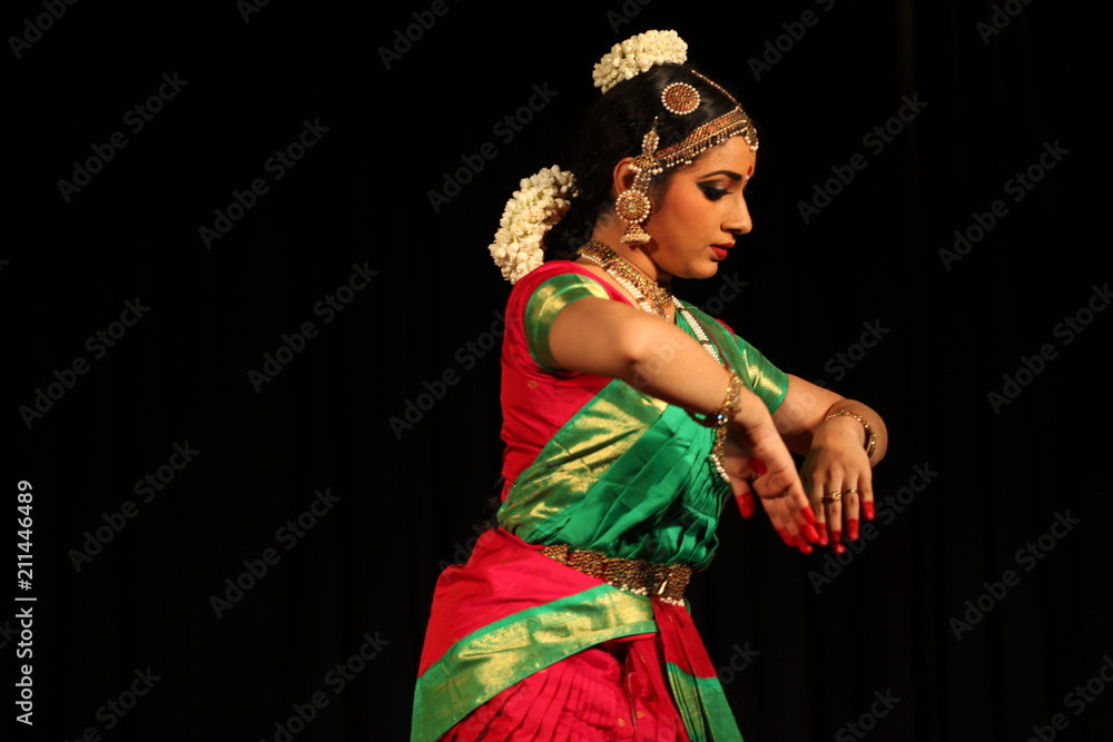 bharathanatyam is one of the classical dance forms of india,from the state of tamil nadu.the picture is from a stage performance bharathanatyam is one of the classical dance forms of india,from the state of tamil nadu.the picture is from a stage performance