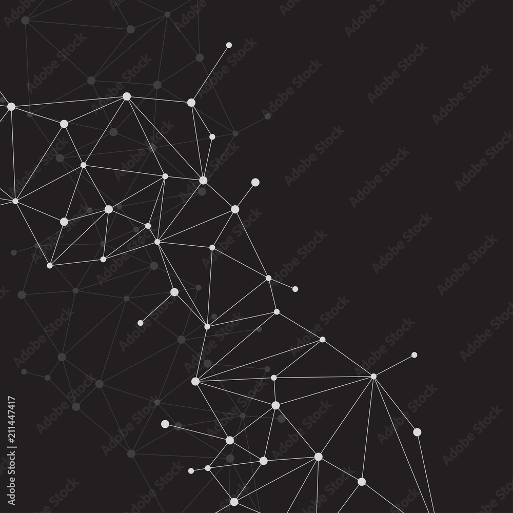 Network Connecting dot polygon background : Concept of Network, Business, Connecting, Molecule, Data, Chemical Network Connecting dot polygon background : Concept of Network, Business, Connecting, Molecule, Data, Chemical