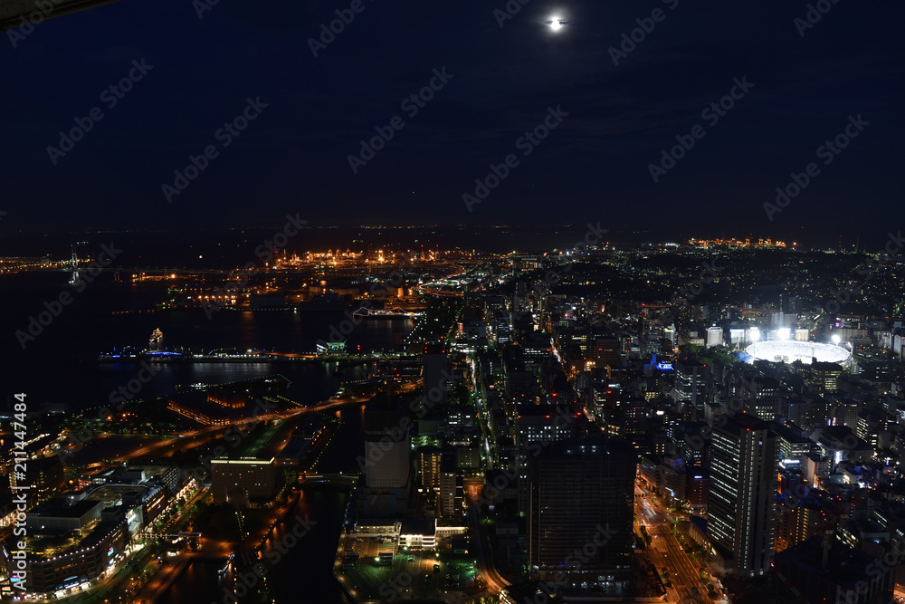 横浜ランドマーク夜景 (Night view from Round-mark Yokohama)