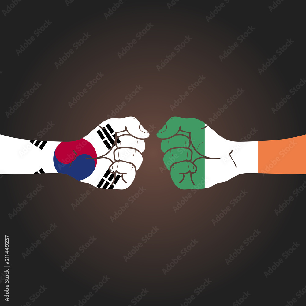 Conflict between countries: South Korea vs Ireland