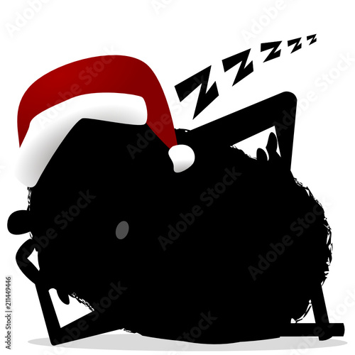 Weihnachtsmonster schläft