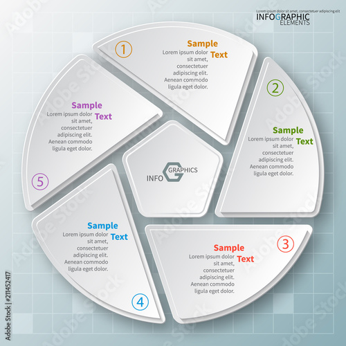 Abstract 3D Paper Infographics