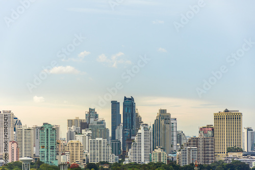 Cityscape with building in city of Bangkok © pongmoji