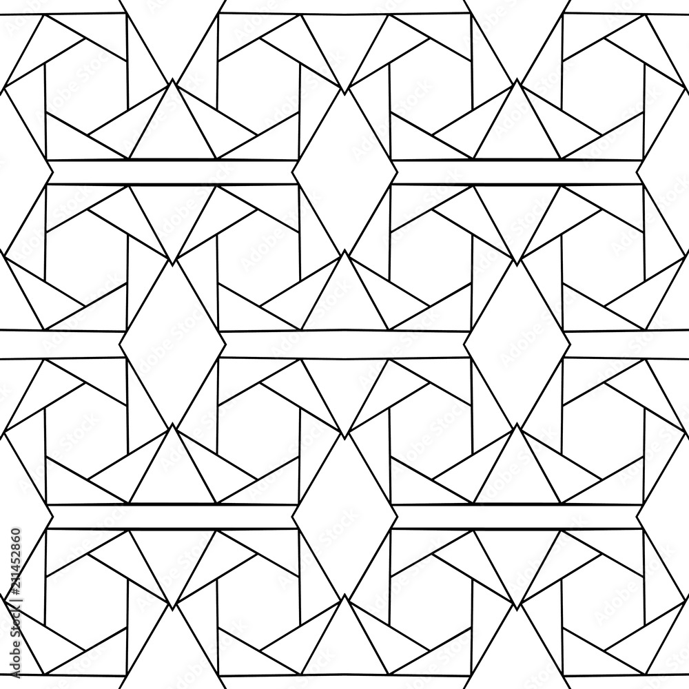 Abstract seamless black and white pattern Abstract seamless black and white pattern