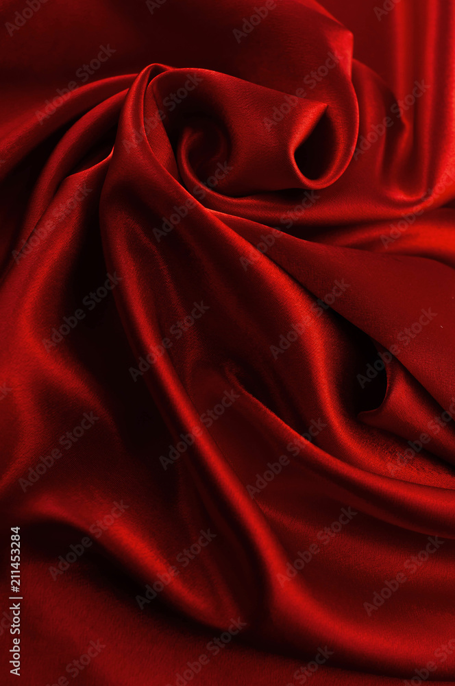 Abstract silk luxury background, piece of cloth, deep red cloth texture Abstract silk luxury background, piece of cloth, deep red cloth texture