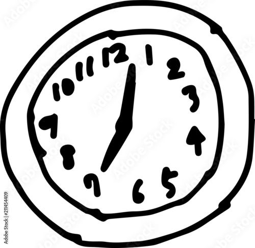 hildren of graffiti-style clock
