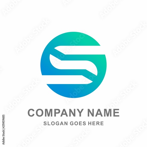 Free Download Monogram Letter S Geometric Infinity Digital Technology Computer Business Company Stock Vector Logo Design Template - GFXLoad
