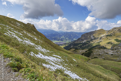 View to Oberstdorf from Nebelhorn Mountain / Bavaria