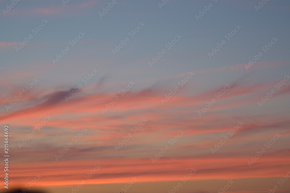 Blurred Texture of colorful Sunset clouds