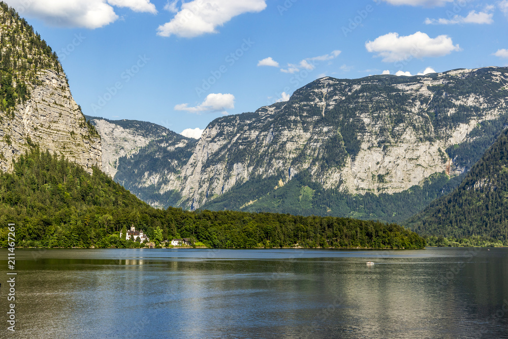 Tourist destination - panorama of Hallstatter See Tourist destination - panorama of Hallstatter See