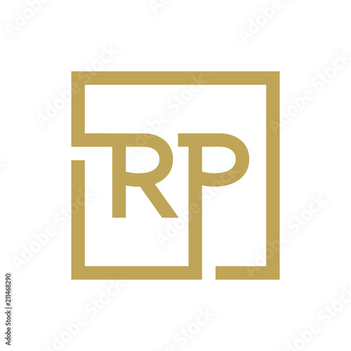 two letter logo line square RA TO RZ
