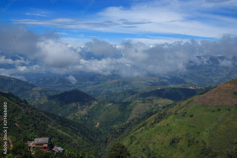 Obraz premium view on the colombian andes