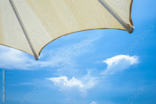 Beach umbrella for shade