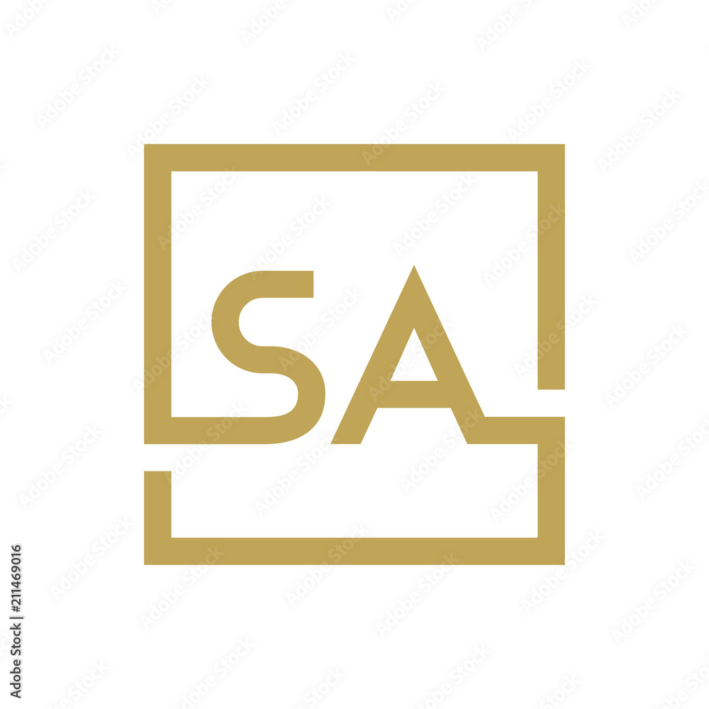 two letter logo line square SA TO SZ two letter logo line square SA TO SZ