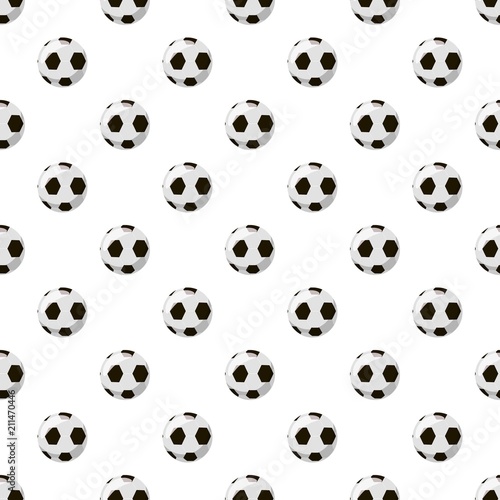 Soccer ball  pattern seamless repeat in cartoon style vector illustration