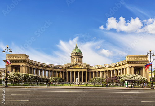 Kazansky cathedral in Saint Petersburg, Russia
