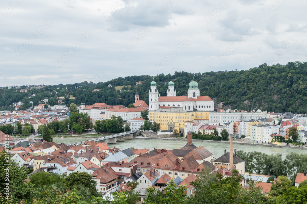 Blick auf Passau vom Marienberg