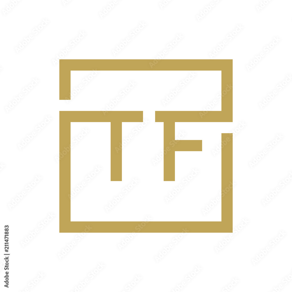 two letter logo line square TA TO TZ two letter logo line square TA TO TZ