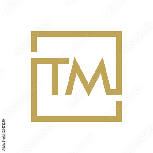 two letter logo line square TA TO TZ