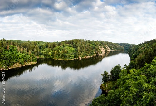 Vltava river on summer evening