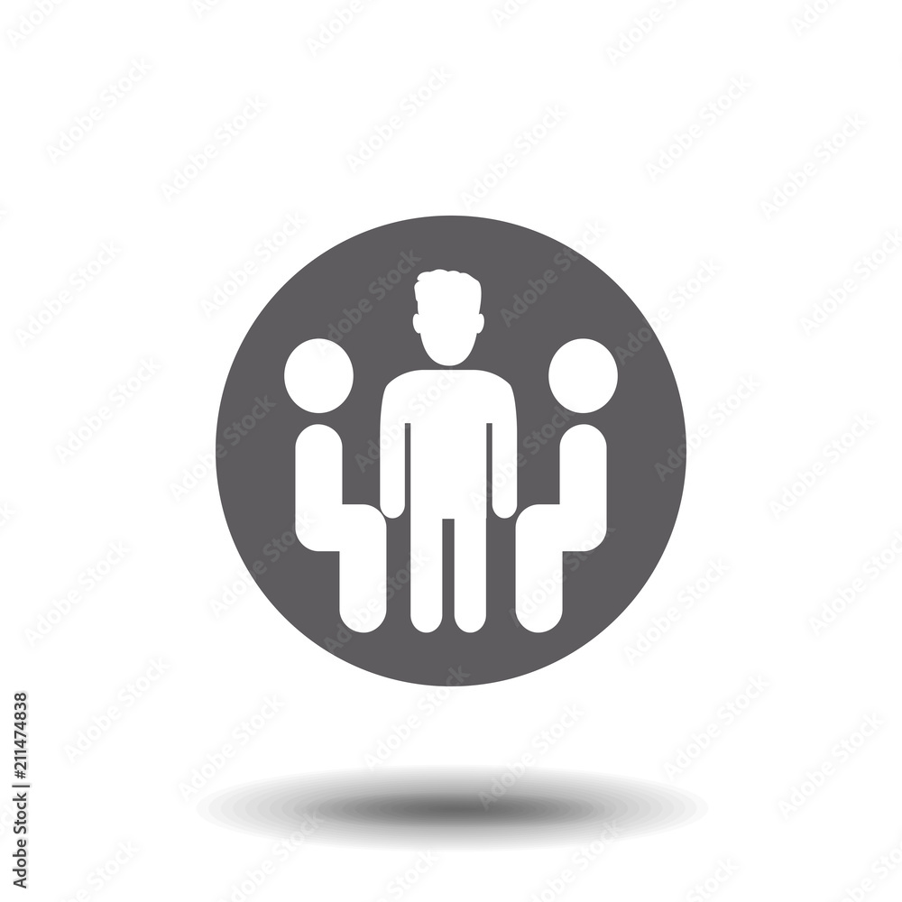 Business meeting vector icon. Business meeting vector icon.
