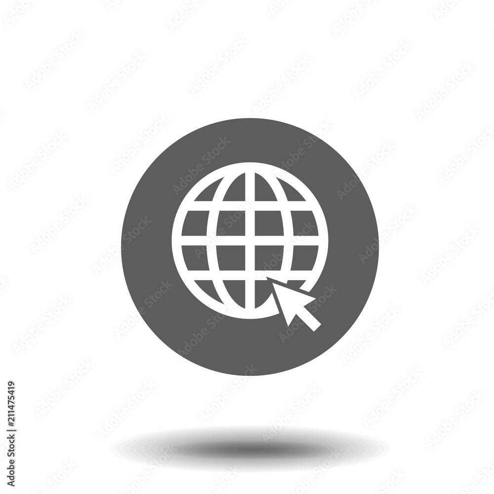 Click to go to website or internet line art icon for apps and websites Click to go to website or internet line art icon for apps and websites