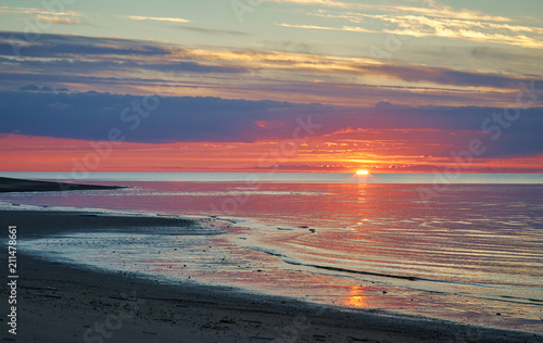 Sunset White Sea