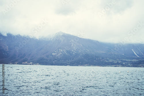 Lago di Garda. Water surface. © alipko