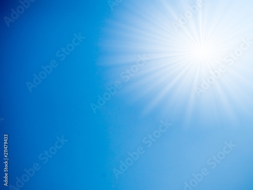 Wallpaper Mural blue sky with sunray background Torontodigital.ca