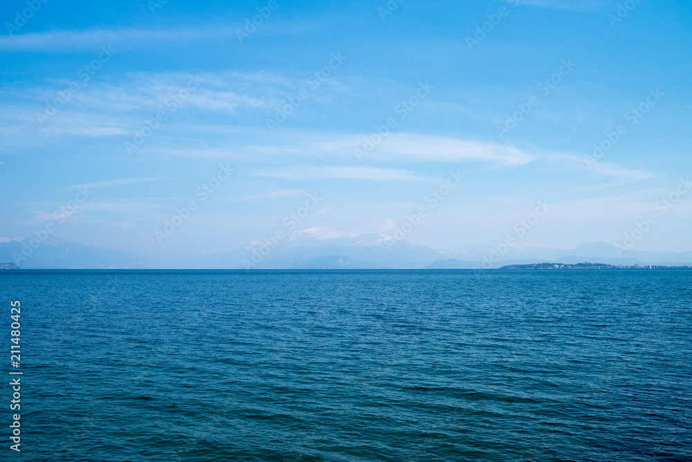 Lago di Garda. Water surface.