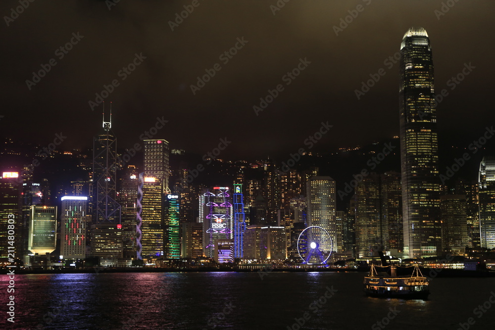 Obraz premium Hong Kong de nuit