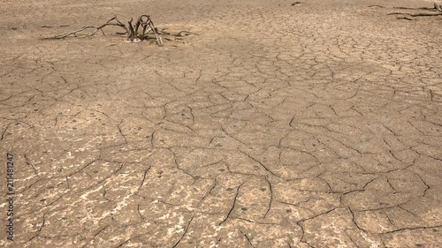 Cracked, parched, dry earth - dried up ground landscape, Africa