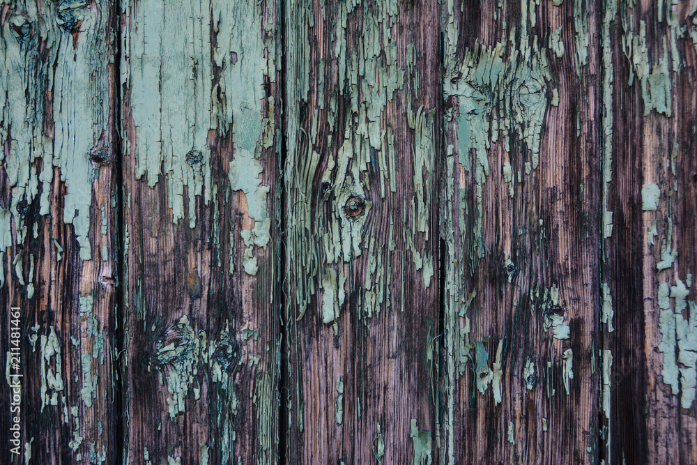 Obraz premium Lackierte Holz Bretter Vintage