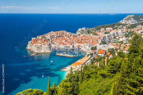 Old town of Dubrovnik in summer, Dalmatia, Croatia