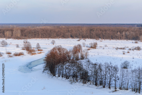 Winter view to Voronezh river