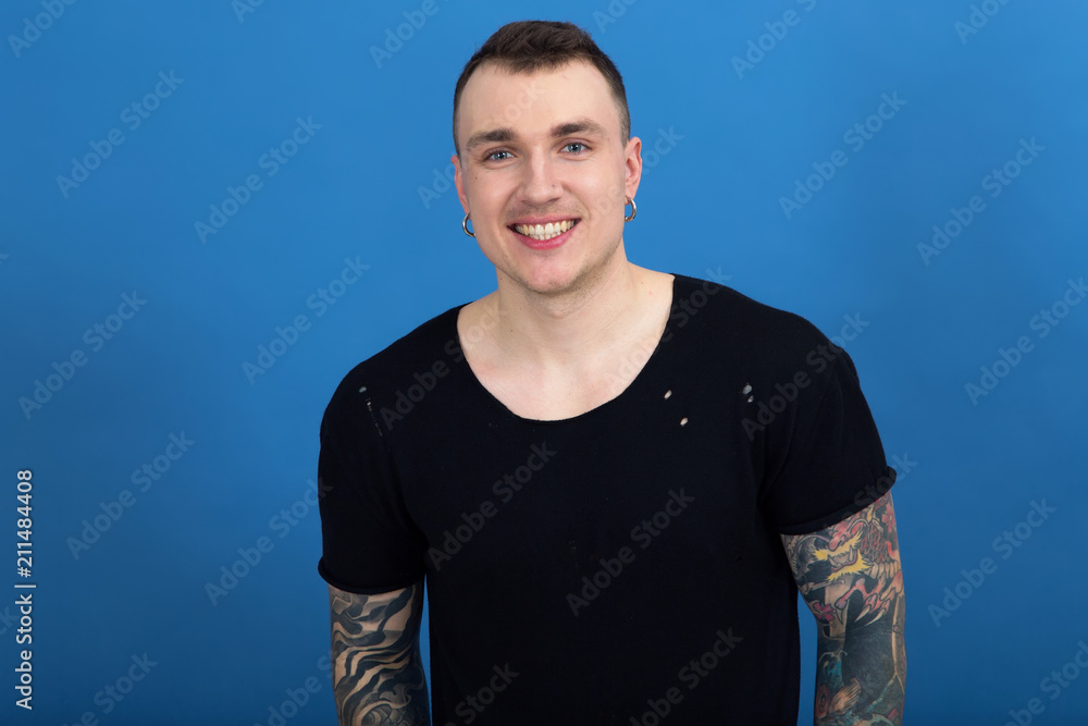 Portrait of a handsome young man. Portrait of a handsome young man.