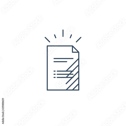 Document file list, application form icon