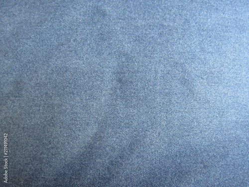 Close up of blue jean fabric texture and design 