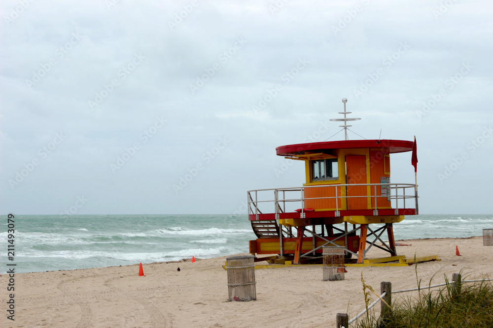 Strandhütte in South Beach Miami Strandhütte in South Beach Miami