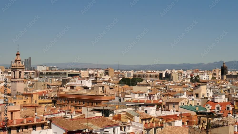 Panoramic view on the historic buildings in the Old town of Valencia, Spain
Panoramic view on the historic buildings in the Old town of Valencia, Spain