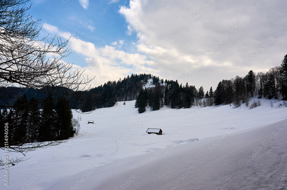 Hütte im Schnee Hütte im Schnee